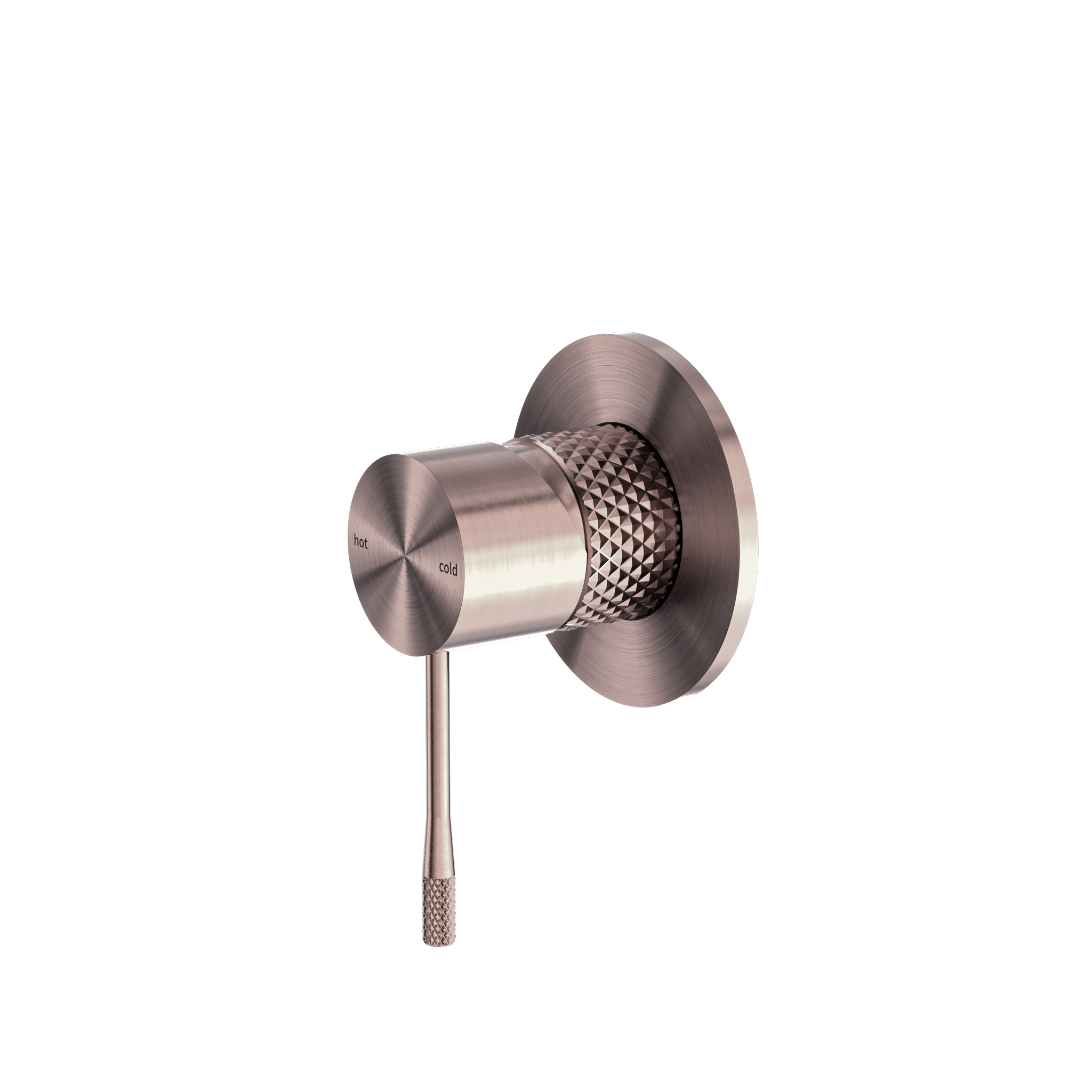 OPAL SHOWER MIXER 80MM PLATE BRUSHED BRONZE