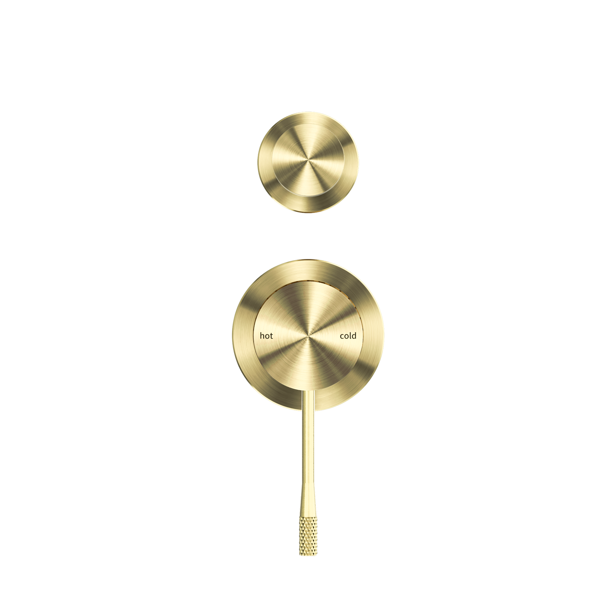 OPAL SHOWER MIXER WITH DIVERTOR SEPARATE PLATE BRUSHED GOLD
