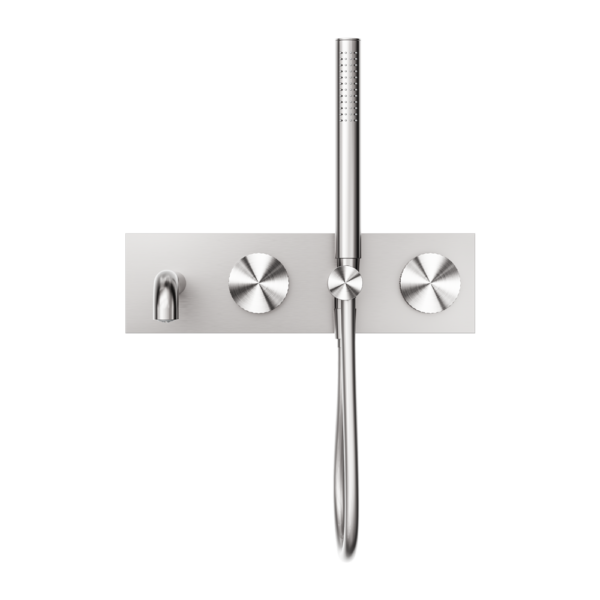 OPAL PROGRESSIVE SHOWER SYSTEM WITH SPOUT 250MM BRUSHED NICKEL