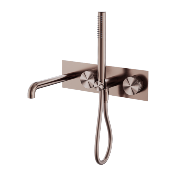 OPAL PROGRESSIVE SHOWER SYSTEM WITH SPOUT 250MM BRUSHED BRONZE