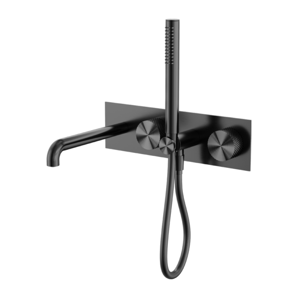 OPAL PROGRESSIVE SHOWER SYSTEM WITH SPOUT 250MM GRAPHITE
