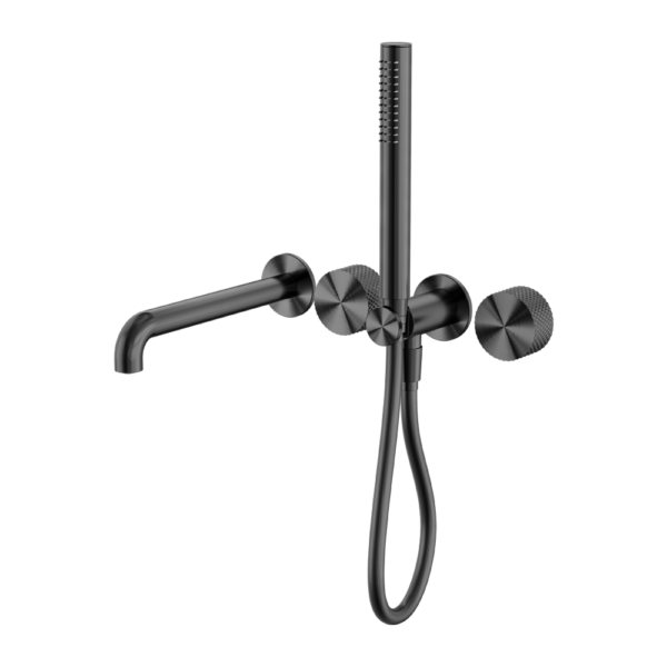 OPAL PROGRESSIVE SHOWER SYSTEM SEPARATE PLATE WITH SPOUT 250MM GRAPHITE