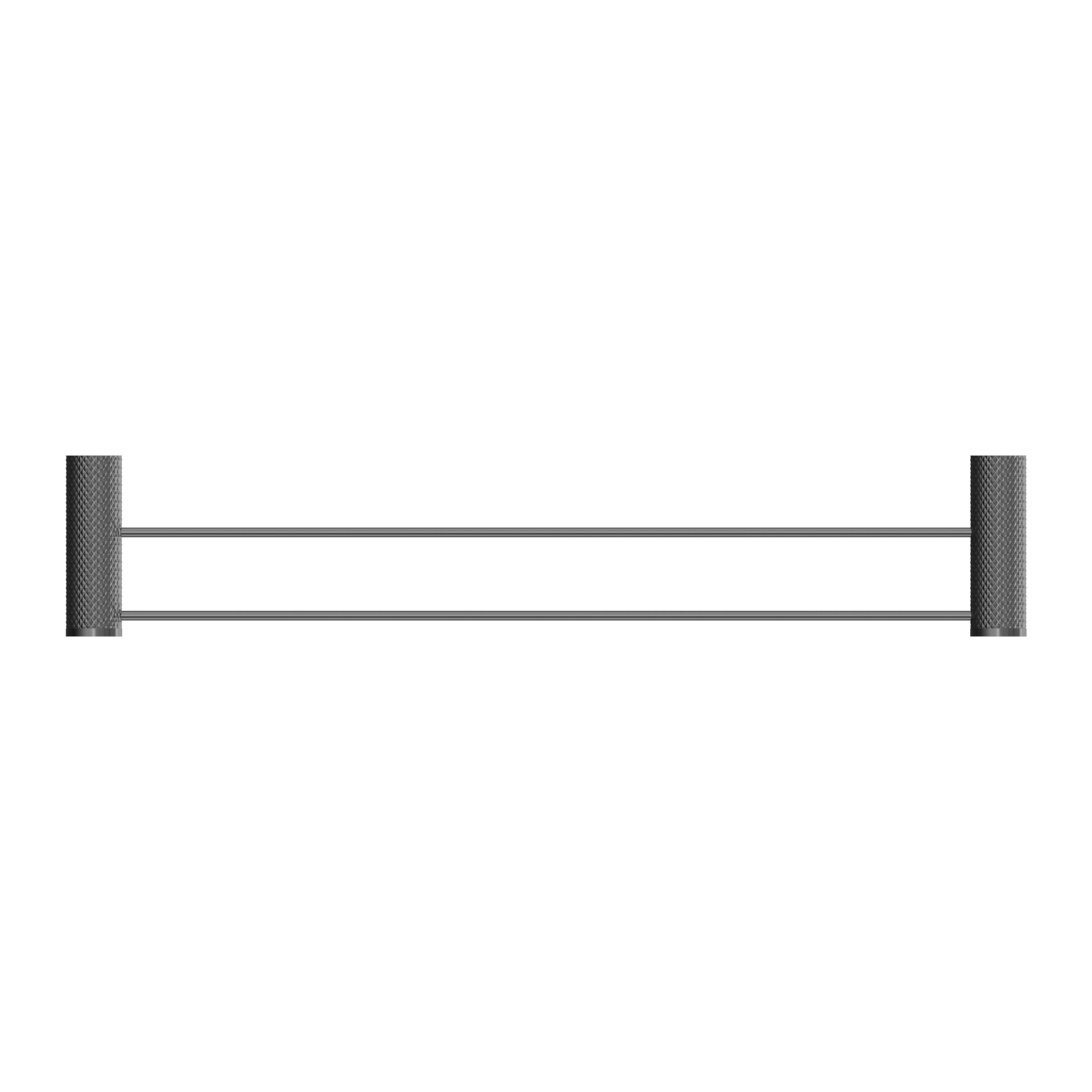 OPAL DOUBLE TOWEL RAIL 600MM GRAPHITE