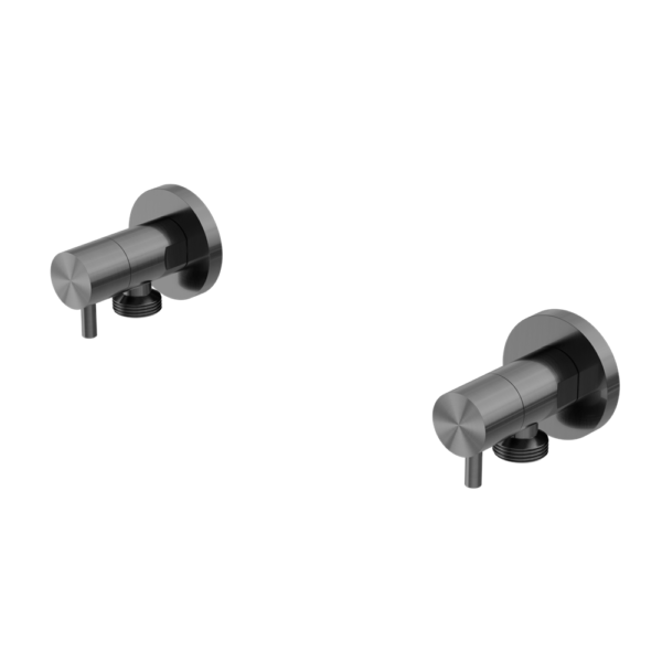 WASHING MACHINE TAP SET GUN METAL