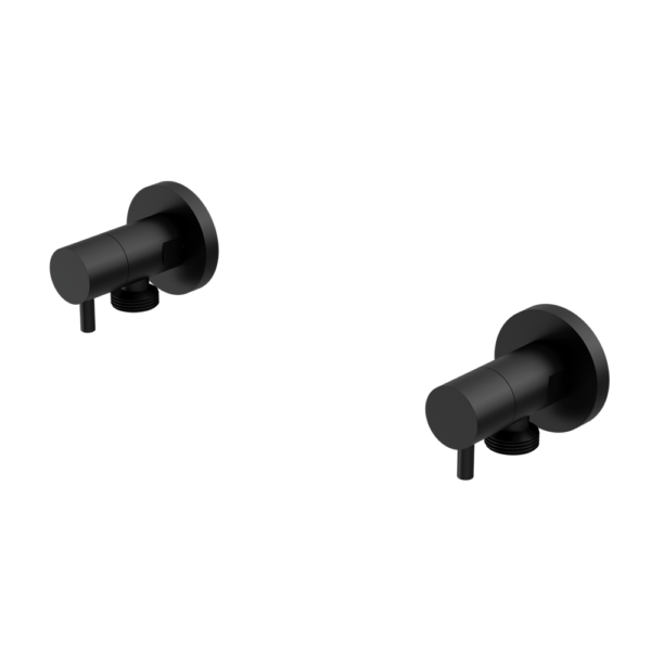 WASHING MACHINE TAP SET MATTE BLACK