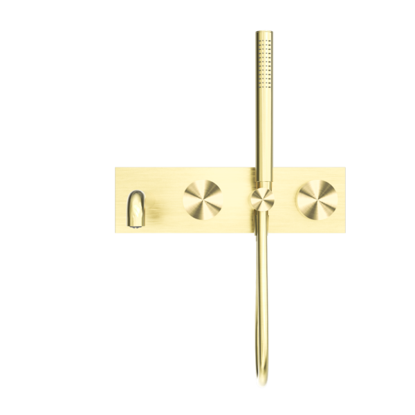 KARA PROGRESSIVE SHOWER SYSTEM WITH SPOUT 230MM BRUSHED GOLD