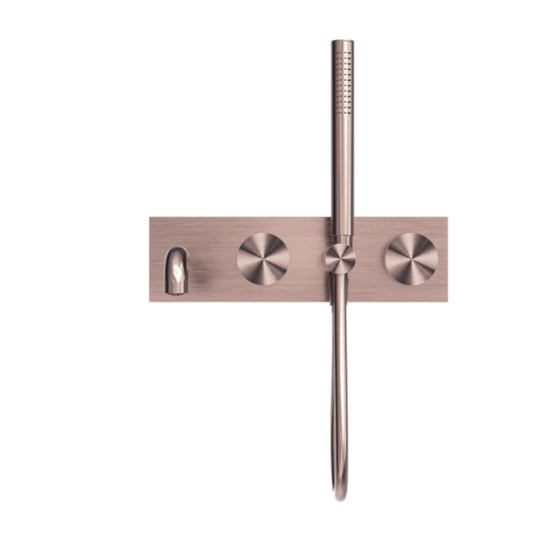 KARA PROGRESSIVE SHOWER SYSTEM WITH SPOUT 250MM BRUSHED BRONZE