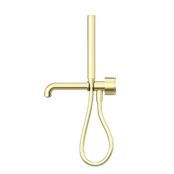 KARA PROGRESSIVE SHOWER SYSTEM SEPARATE PLATE WITH SPOUT 250MM BRUSHED GOLD