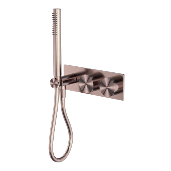 KARA PROGRESSIVE SHOWER SYSTEM SEPARATE PLATE BRUSHED BRONZE