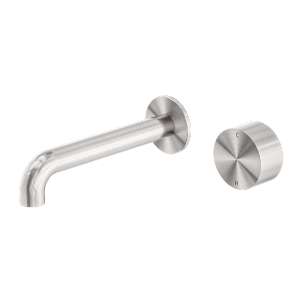 KARA PROGRESSIVE WALL BASIN/BATH SET 120MM BRUSHED NICKEL