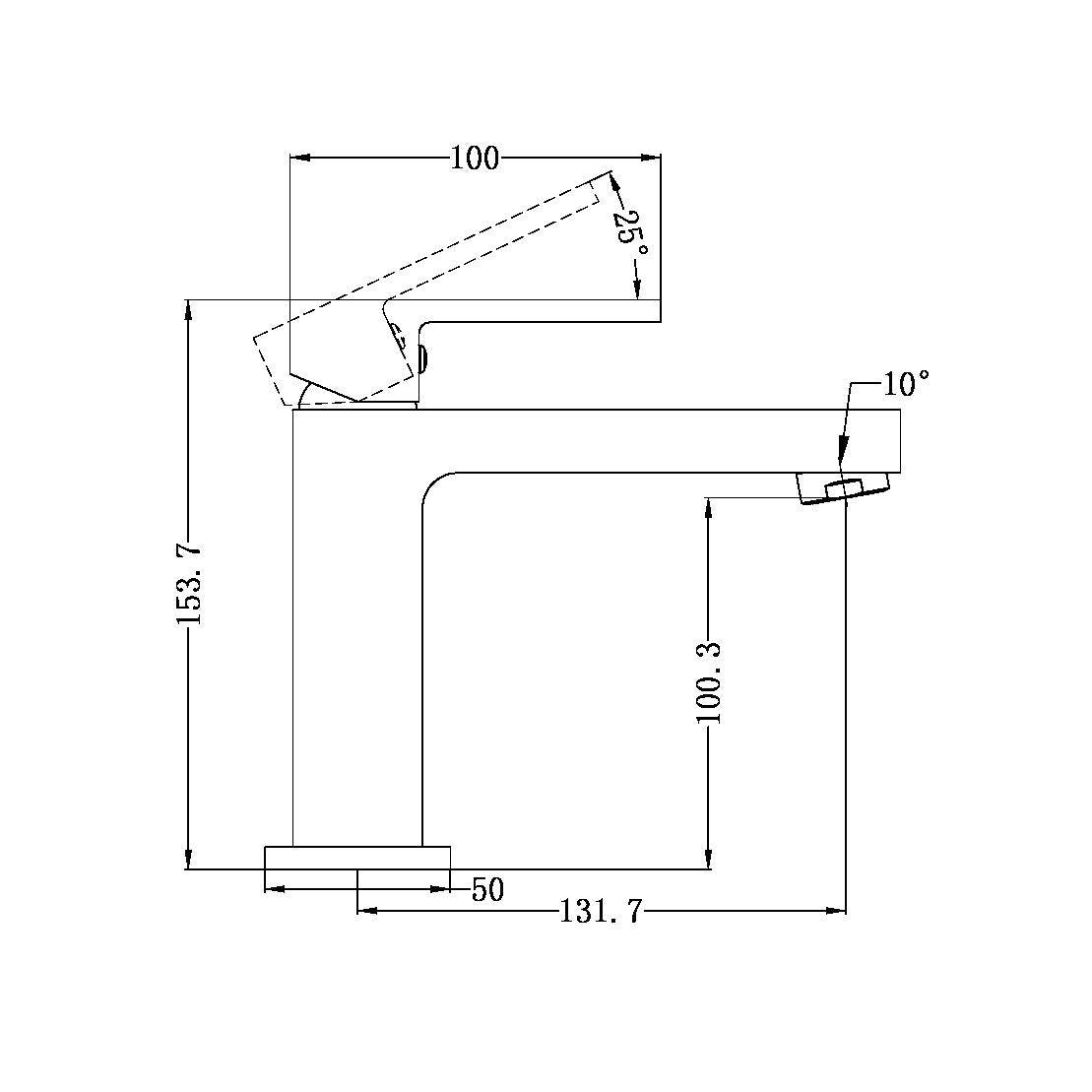 ECCO BASIN MIXER MATTE BLACK
