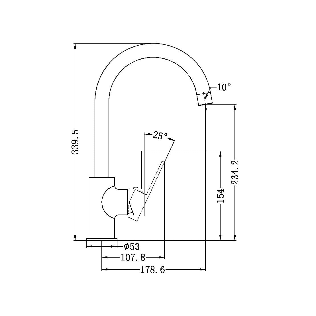 ECCO KITCHEN MIXER CHROME
