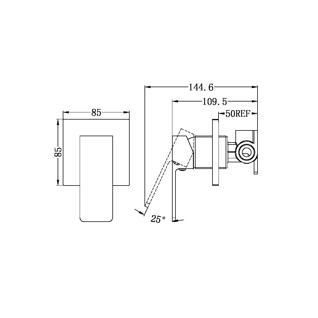 CELIA SHOWER MIXER BRUSHED NICKEL