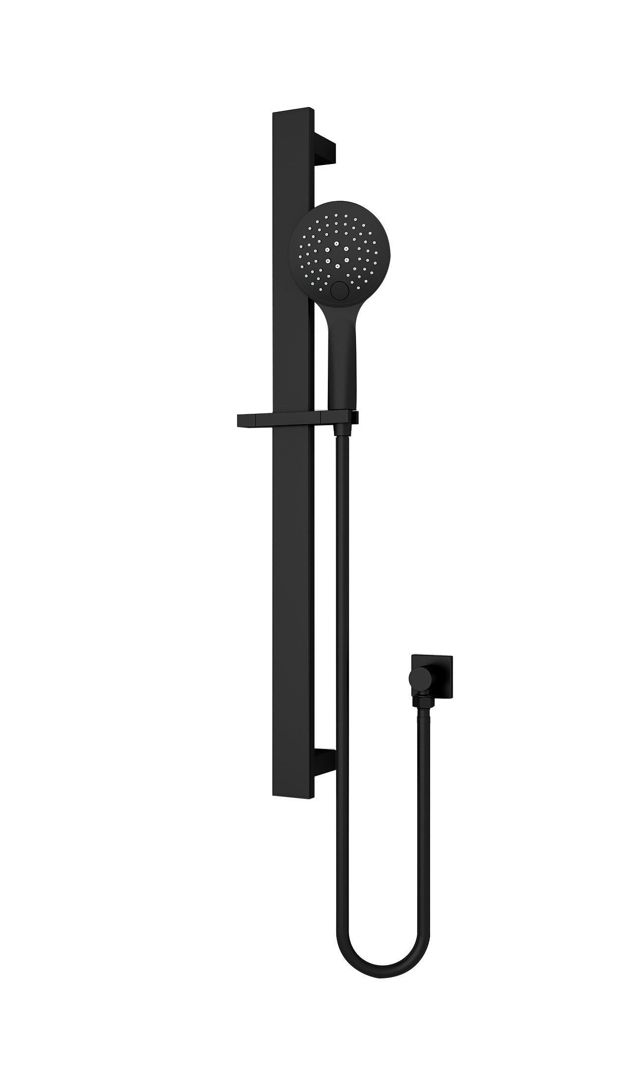 RAIN 3 FUNCTION SHOWER RAIL MATTE BLACK