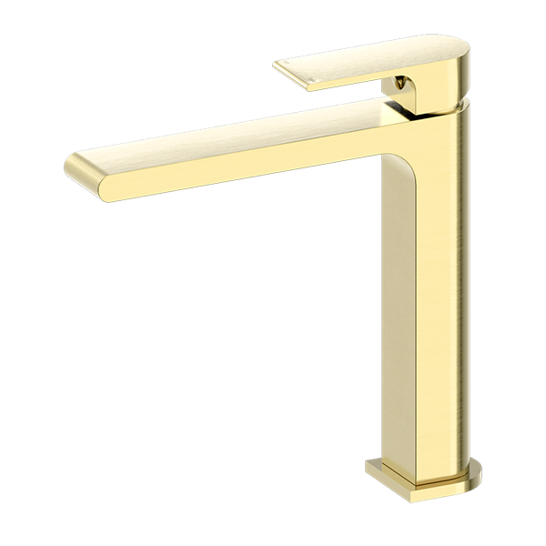 BIANCA MID TALL BASIN MIXER BRUSHED GOLD