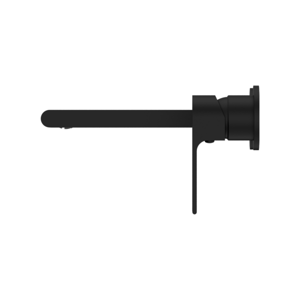 BIANCA WALL BASIN/BATH MIXER SEPARATE BACK PLATE 187MM MATTE BLACK
