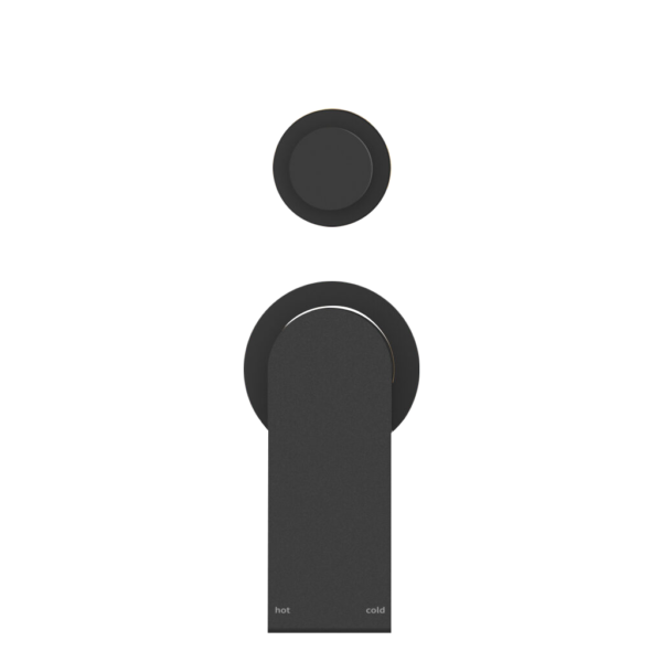 BIANCA SHOWER MIXER WITH DIVERTOR SEPARATE BACK PLATE MATTE BLACK