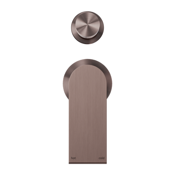 BIANCA SHOWER MIXER WITH DIVERTOR SEPARATE BACK PLATE BRUSHED BRONZE