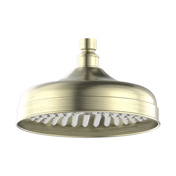 YORK 200MM SHOWER HEAD AGED BRASS