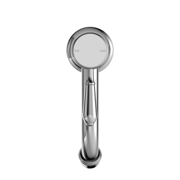 YORK STRAIGHT BASIN MIXER WITH METAL LEVER CHROME