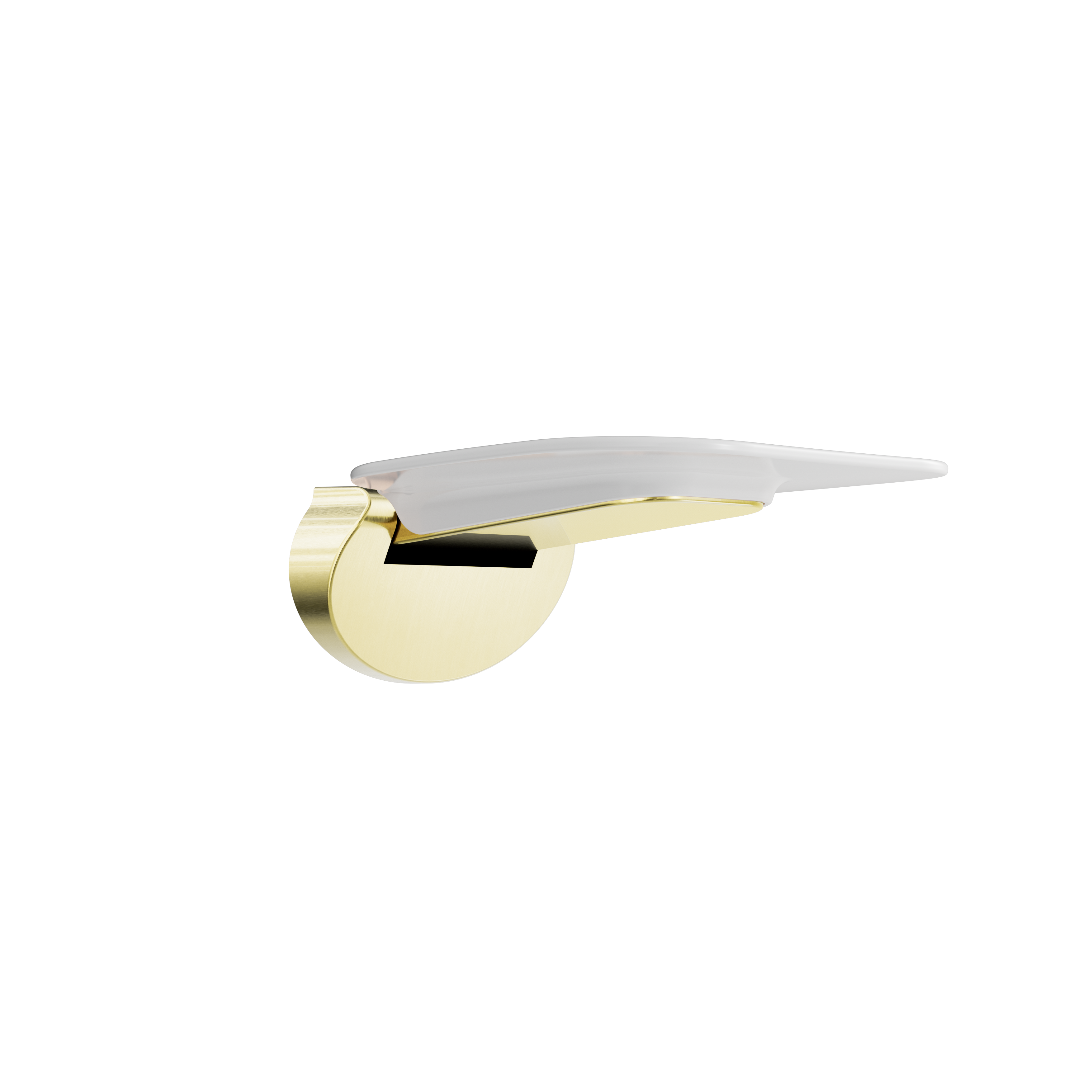 MECCA CARE SHOWER SEAT 400X330MM BRUSHED GOLD