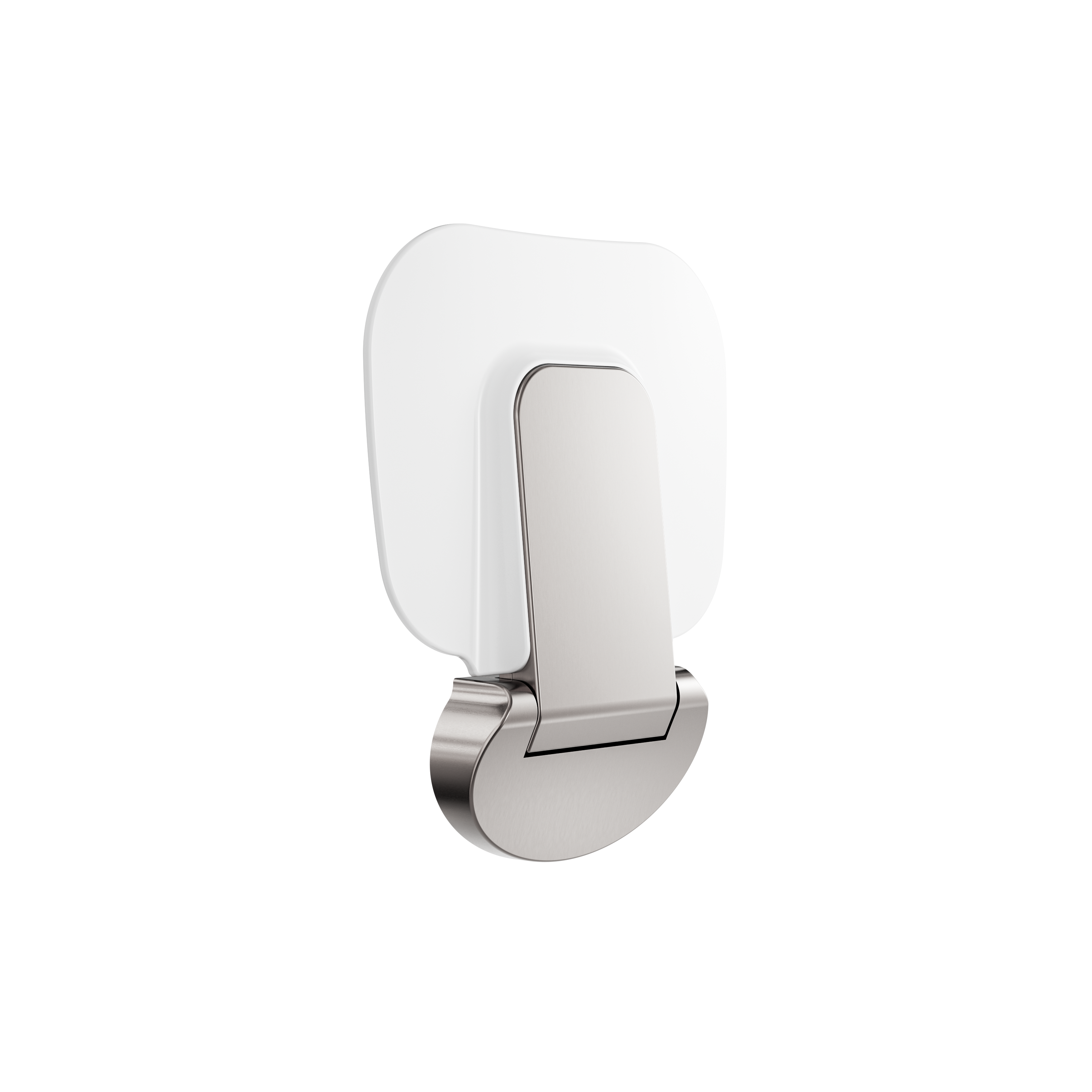 MECCA CARE SHOWER SEAT 400X330MM BRUSHED NICKEL