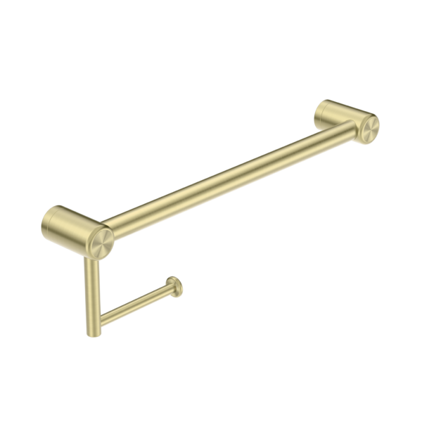 MECCA CARE 25MM TOILET ROLL RAIL 300MM BRUSHED GOLD