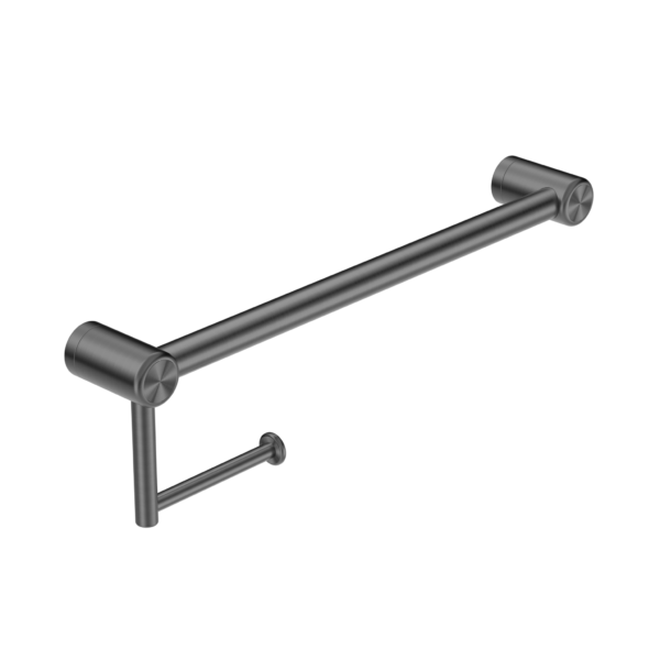 MECCA CARE 25MM TOILET ROLL RAIL 450MM GUN METAL