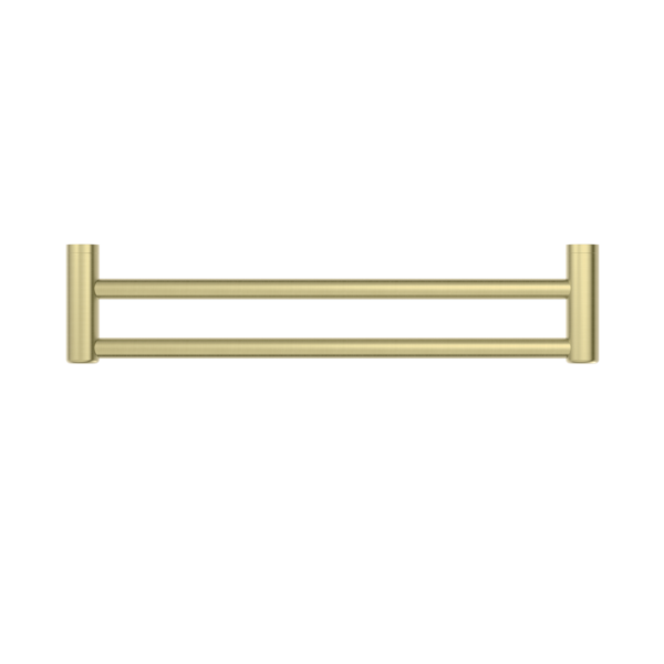 MECCA CARE 25MM DOUBLE TOWEL GRAB RAIL 600MM BRUSHED GOLD