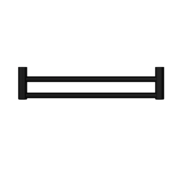 MECCA CARE 25MM DOUBLE TOWEL GRAB RAIL 600MM MATTE BLACK