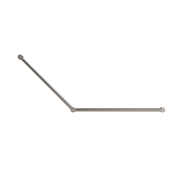 MECCA CARE 32MM DDA GRAB RAIL SET 45 DEGREE 750X900MM BRUSHED NICKEL