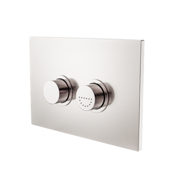 RAISED DISABLED CARE PNEUMATIC FLUSH BUTTONS PLATE DDA COMPLIANT  BRUSHED NICKEL