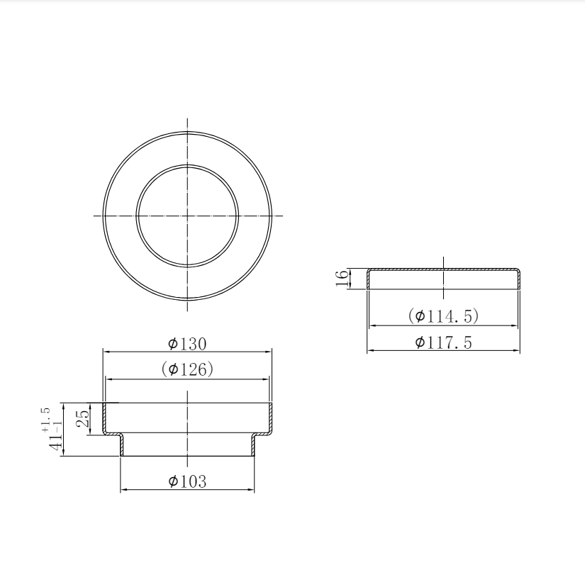 130MM ROUND TILE INSERT FLOOR WASTE 100MM OUTLET BRUSHED NICKEL