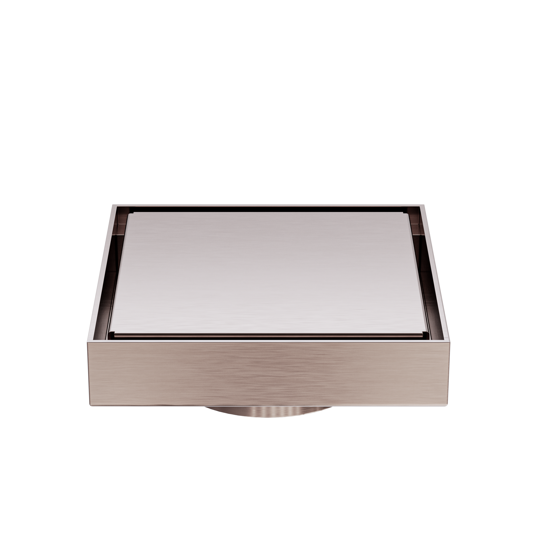 130MM SQUARE TILE INSERT FLOOR WASTE 80MM OUTLET BRUSHED BRONZE