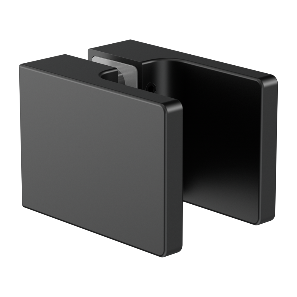 SQUARE SHOWER KNOB HANDLE MATTE BLACK