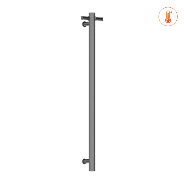 HEATED VERTICAL TOWEL RAIL GRAPHITE
